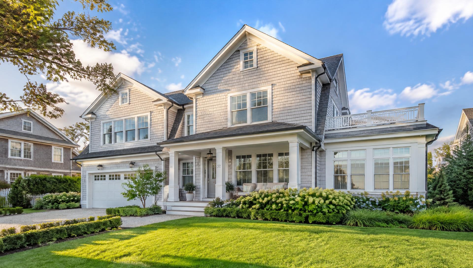 Clean coastal New Jersey home with fresh siding and landscaped yard